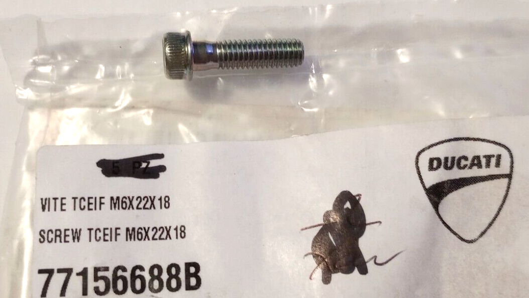 Ducati Screw M6X22X18 NOS 77156688B (L-8906) | eBay