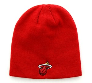 Ots Miami Heat Winter Hat Nba Knit Beanie With Logo Adult One Size 191119841513 Ebay