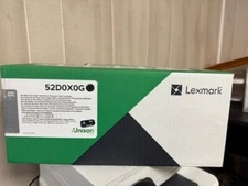 Lexmark 52D0X0G Genuine Toner Cartridge Black SEALED BOX SMALL TEAR.