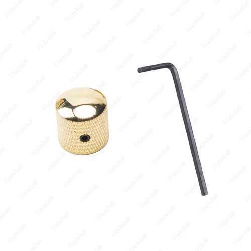 1-4Pcs Manopole di Controllo Metallizzate per Chitarra Albero Solido - Volume/Tono - Foro 6mm - Foto 14 di 18
