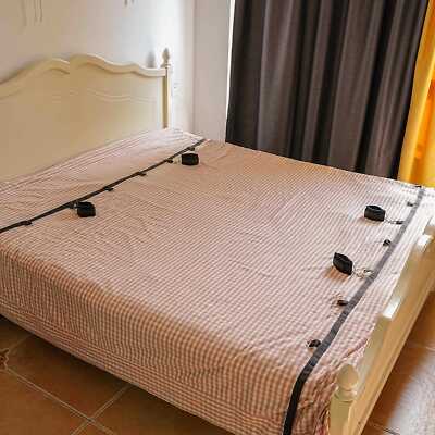 Bett Fesseln 7 Rings Handfesseln Fußfesseln Bondage Restraint Slave für Paare SM