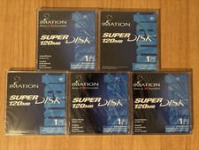 Five 5 Imation LS-120 SuperDisks 120MB New Sealed Unopened 1999/1998