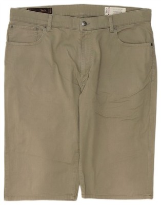 Marlboro Classics Mens Denver Casual Shorts W38 XL Khaki Cotton DB13