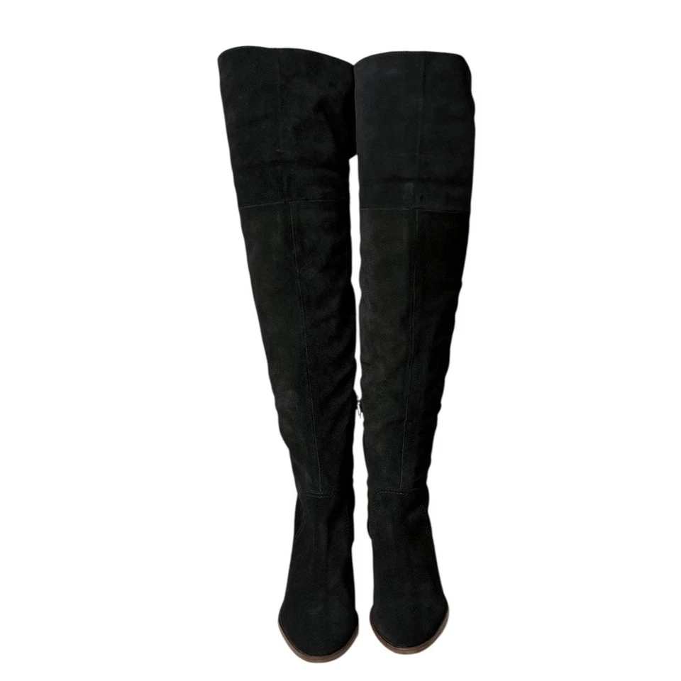 Anthropologie Clearwater Botas Altas Sobre la Rodilla Para Mujer 10 Gamuza Negra NUEVAS Foto 4 de 4