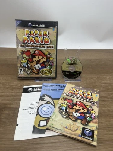 New ListingPaper Mario: The Thousand-Year Door Nintendo CIB GameCube Complete- MINT
