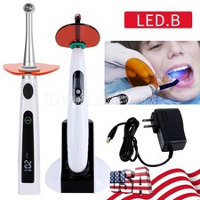 Dental Wireless Cordless LED Cure Curing Light Lamp 2400mw 5W Tool Resin 1 Sec