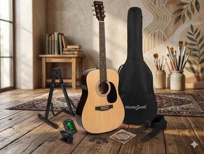 Martin Smith W-101 Full Size Acoustic Guitar Package 