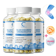 Glucosamine Chondroitin Capsules With Collagen  Vitamin D3 Joint Support