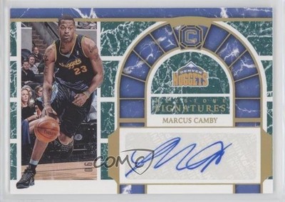 2018 Panini Cornerstones Keystone Signatures Marble 6/10 Marcus Camby Auto k5l