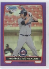 2012 Bowman Chrome Prospects Retail Purple Refractor Mike Gonzales Michael 0i0