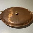NEW NOS SWISS STOCKLI NETSTAL COPPER HAMMERED FISH POT OVAL 16" X 10" Casserole