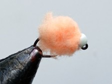 GLOW in the Dark 3.0mm - Egg Pattern-Sockeye / Peach #14 Jig hook