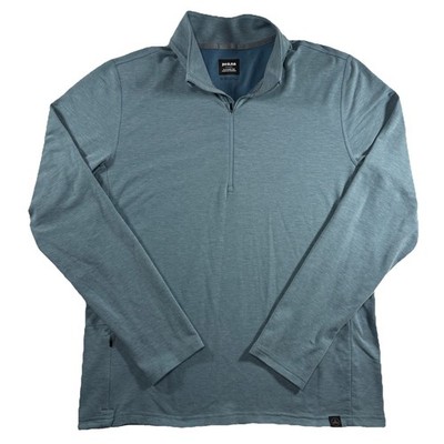 Prana Quarter 1/4 Zip Shirt Men s M Medium Performance Outdoor Pocket Thumb Hole