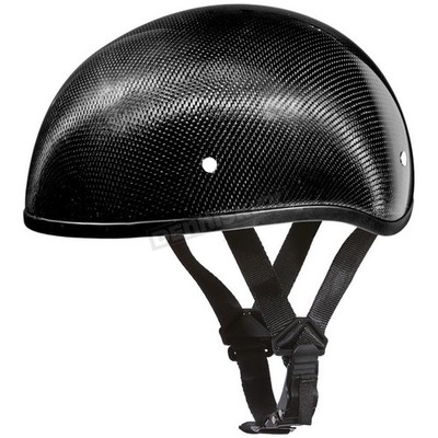 Daytona 100% Carbon Fiber Skull Cap Half Helmet w/o Visor ( Size 2XL )