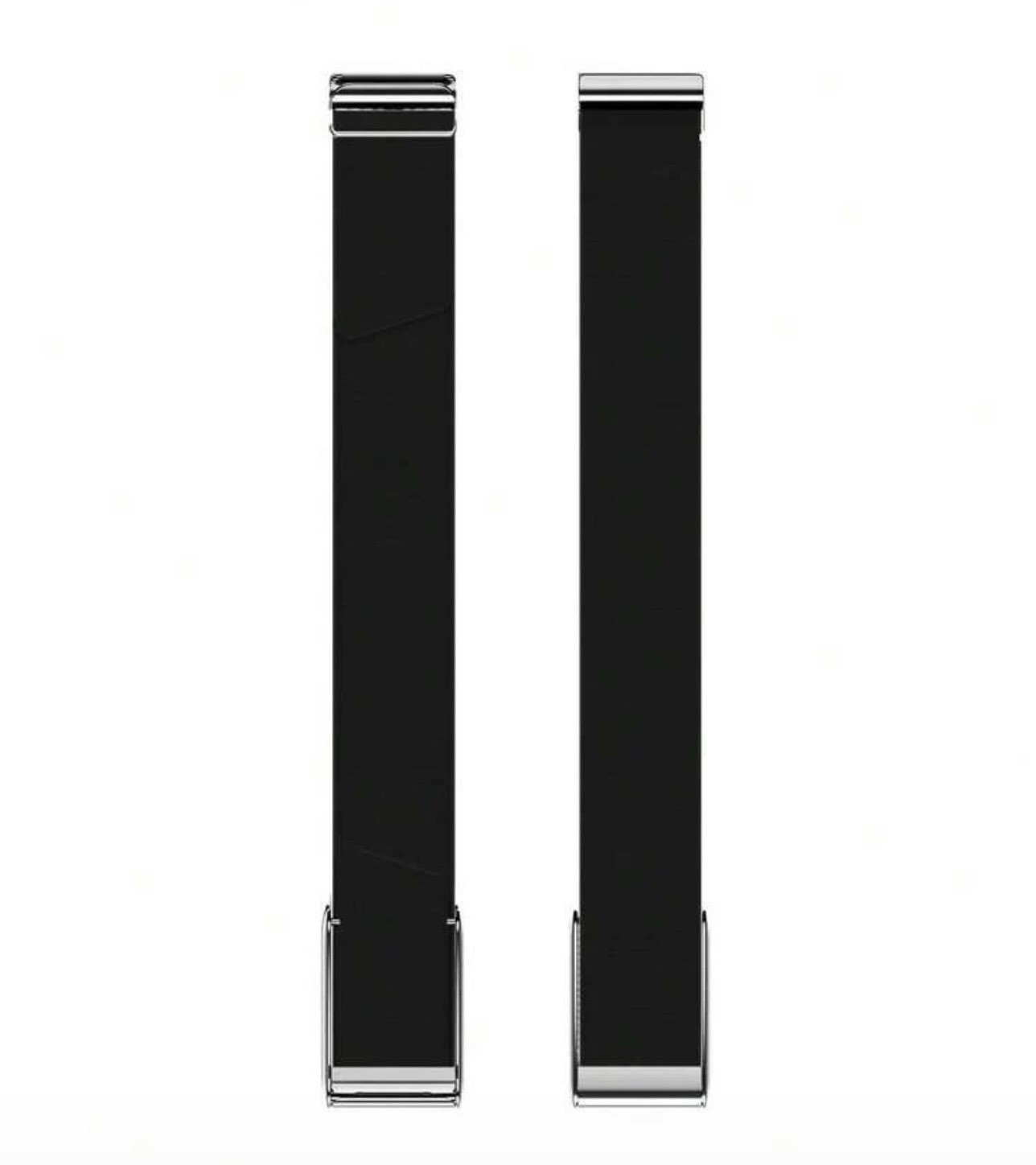 New Whoop 5.0/MG Coreknit Black Band With Shiny Silver Trim/Clasp/Hook