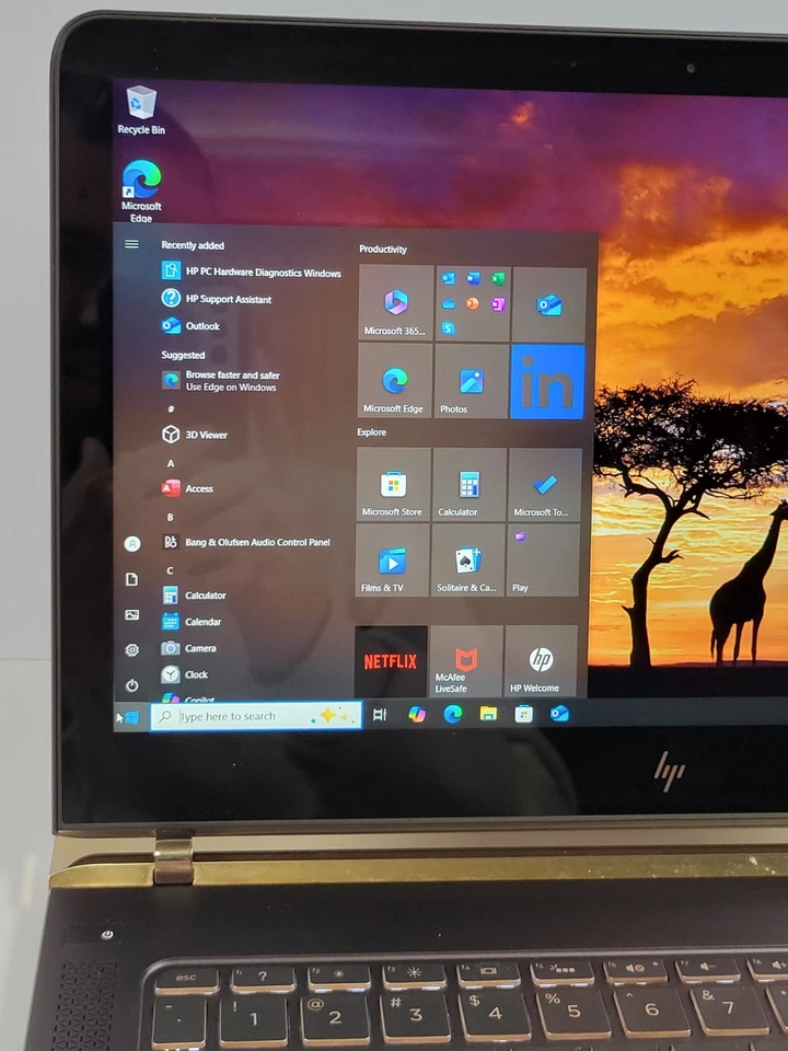 HP Spectre 13t-V000 13.3" i7-6500U 8GB 256GB SSD Win10 Pro BrightView sem toque - Imagem 4 de 4