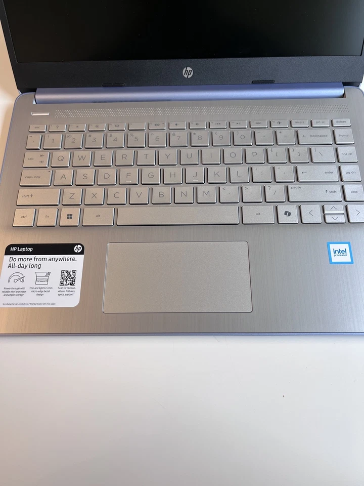 Nueva Laptop HP 14" CPU Intel N150 4GB RAM 128GB Almacenamiento UFS - Azul Foto 2 de 4