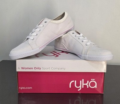 Women's Ryka Emory sneakers in white with pink accents, size US 11, European siz