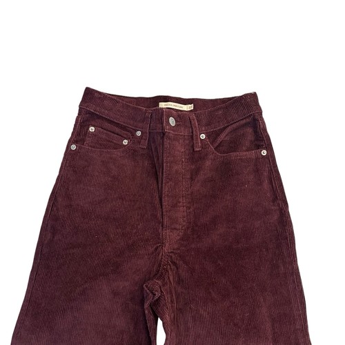 Levi's Cordhose Ribcage Crop Flare weinrot Größe 26 - Bild 3 von 8
