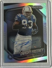 2025 Panini Prizm Black Dwight Freeney Silver Auto #69 Indianapolis Colts