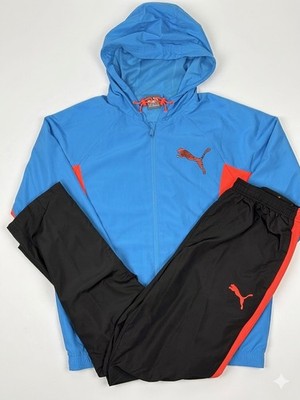 Original Puma Tracksuit   Blau/Schwarz   Größe M (Herren)