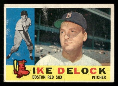 1960 Topps #336 Ike Delock - Creases on Card