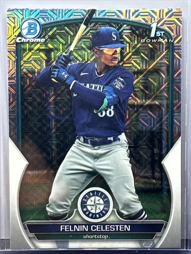 Felnin Celesten 2023 Bowman Chrome Mega Box Refractor 1st Bowman #BCP-156