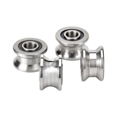 4Pcs High Capacity Steel Pulleys with Reduced Friction 67kg Load Capacity