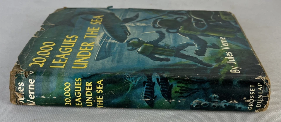 JULES VERNE - 20 000 лье под морем - Grosset & Dunlap - HC с DJ - Изображение 3 из 4