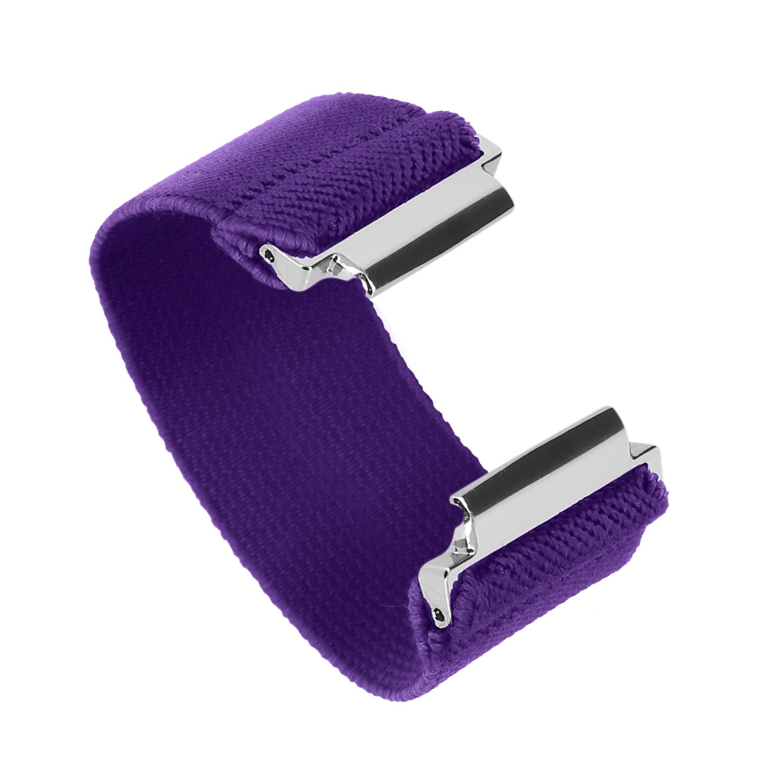 Bracelet Galaxy Watch 4 en Nylon Tressé Élastique Ajustable - Violet Lavande