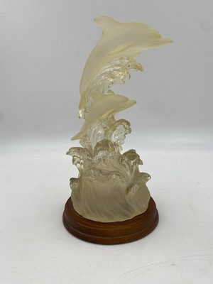   Light Up Dolphin Figurine LED Color Changing Ocean Decor Lamp  