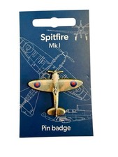 WW2 RAF MKI Spitfire avión de combate 3D pin insignia avión de la Segunda Guerra Mundial