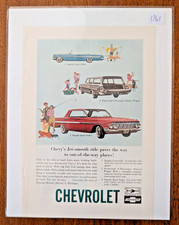 1961 Chevrolet Chevy Impala Parkwood Advertisement Car Print Ad 1961 Chevrolet Chevy Impala Parkwood Advertisement Car Print Ad
