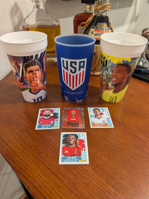McDonald's 2026 FIFA World Cup Pulisic Ronaldihno and Panini Stickers Bellingham