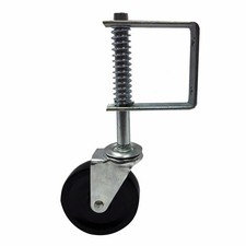 Easyroll Swivel Gate Castor 100mm Hard Rubber 55kg Load Capacity