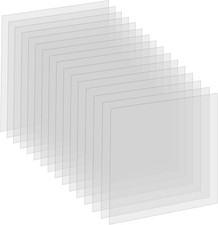 16 Pack 6 Mil Clear Mylar Stencil Sheets 12 x 12 Inch Reusable Plastic Template