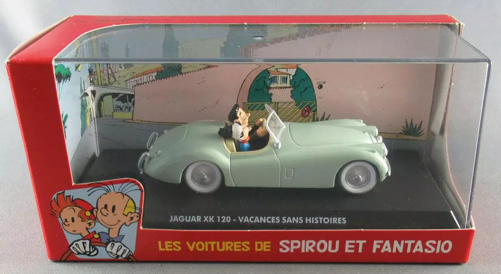 Jaguar XK 120 de Spirou Editions Atlas réplique en métal de haute précision pour passionnés