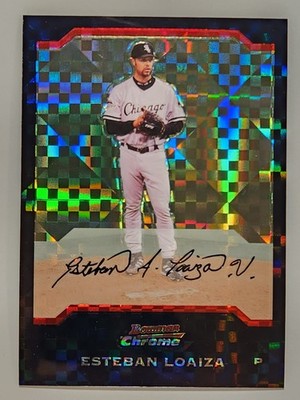 #86 ESTEBAN LOAIZA 2004 Bowman Chrome X-FRACTOR XFRACTOR REFRACTOR/172 WHITE SOX