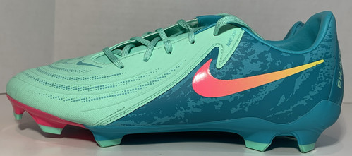 Nike Phantom GX 2 Academy LV8 FG/MG GreenGlow/Black Men 8.5 Women 10 FJ2553-300 - Picture 6 of 14