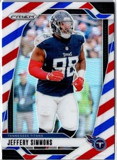 2024 Panini Prizm Football Red White & Blue #282 Jeffery Simmons