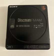 Sony Discman D-T4 Portable CD Player w/ AM/FM Radio, Untested Selling For Parts