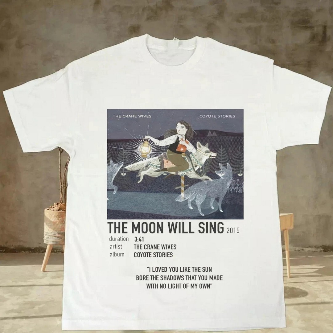Camiseta rara The Crane Wives the moon will cant álbum regalo para fans S-5XL