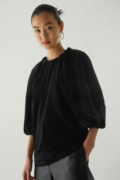 Women COS Blouse Black 44