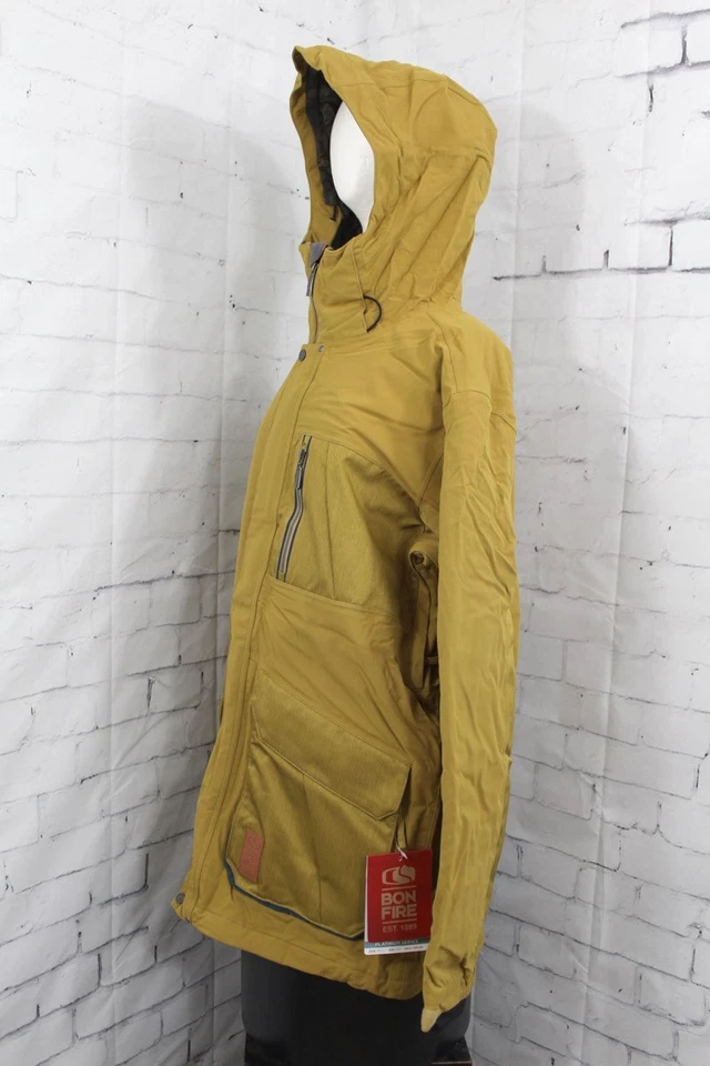 Chaqueta de esquí y snowboard Bonfire Beacon, para hombre extra grande/XL, marrón comino nueva Foto 2 de 4