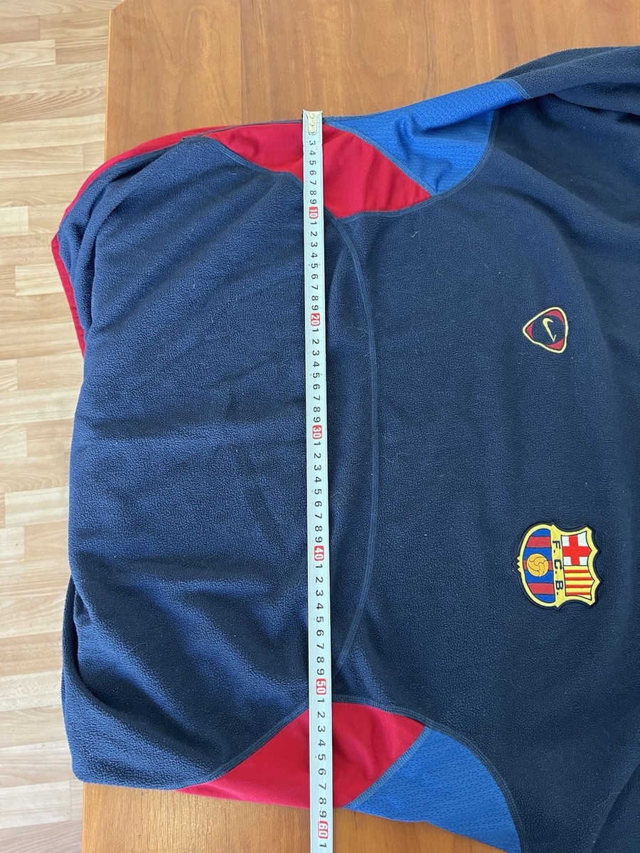 2000/2001 RARE BARCELONA FC NIKE VINTAGE SOCCER FOOTBALL FLEECE