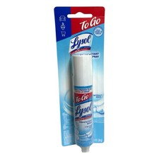 Lysol Disinfectant Spray To Go 1 oz Travel Size Crisp Linen