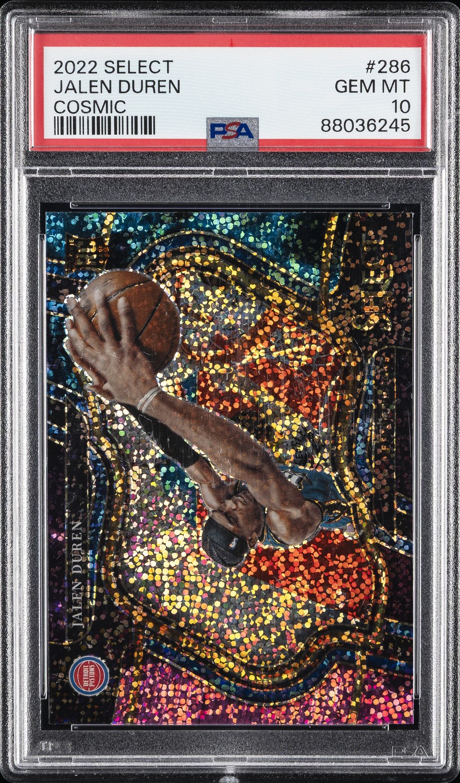 2022 PANINI SELECT COSMIC #286 JALEN DUREN PSA 10