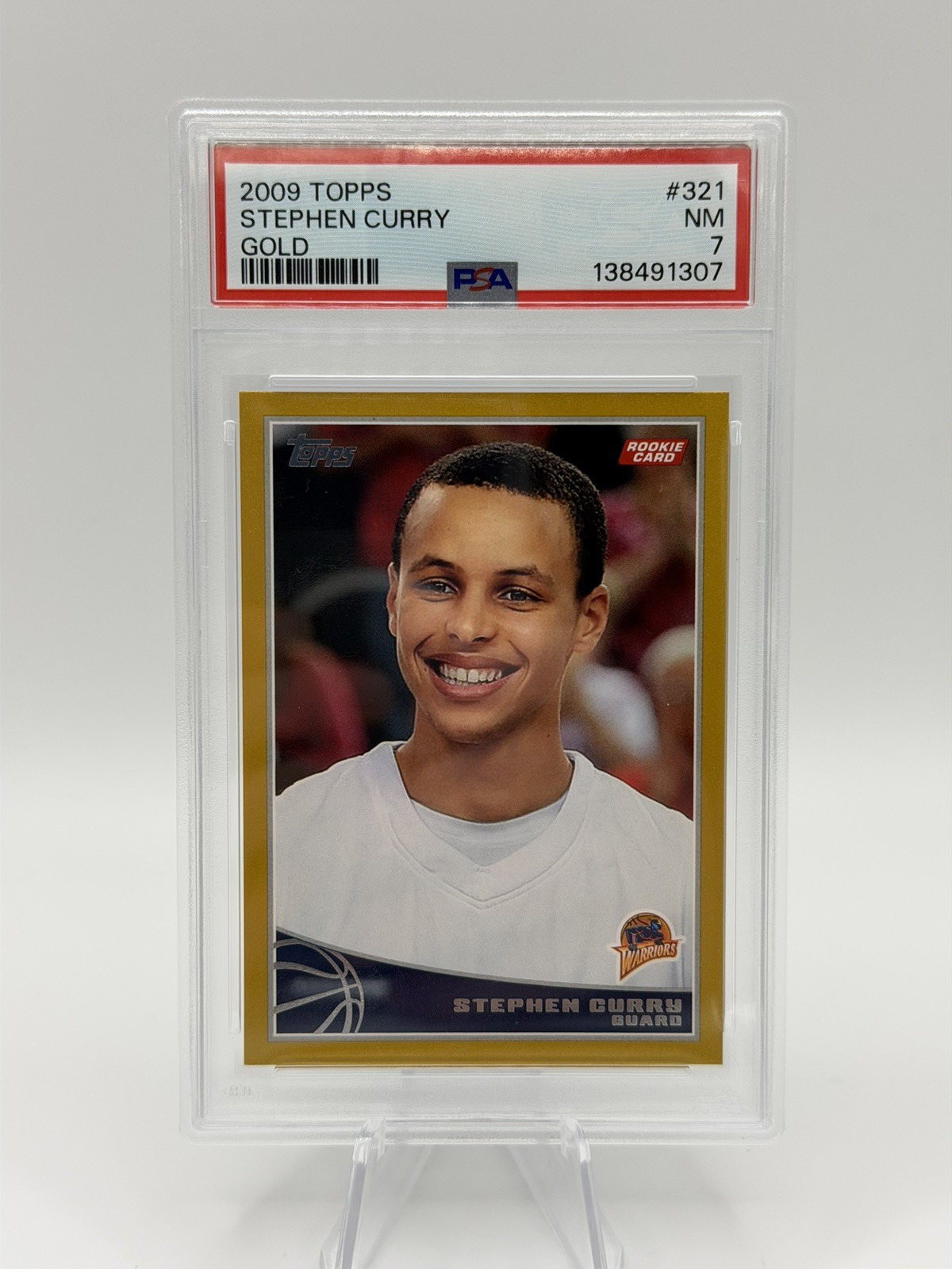 2009 Topps Gold Stephen Curry /2009 PSA 7 Rookie