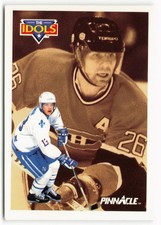 1991-92 Mats Sundin - Mats Naslund Pinnacle Idols - Quebec Nordiques