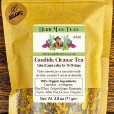 CANDIDA CLEANSE TEA to get rid of Candida fast w/o a restrictive candida diet